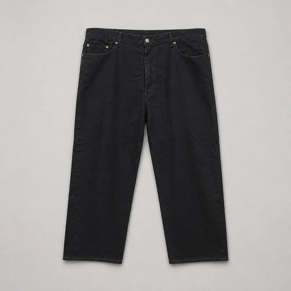 Vintage Levi’s 550 Jeans Loose Fit Straight Leg Denim Black Mens 42X32 READ